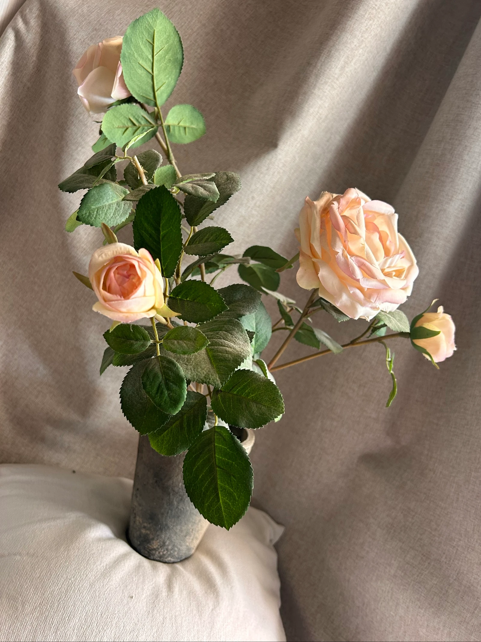 Artificial flower composition Shabby Chic Roses – photo 6